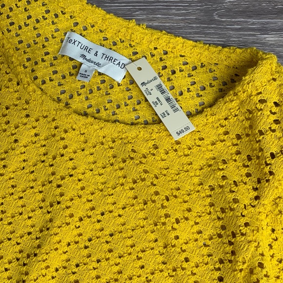 Madewell Texture&Thread Eyelet Flutter Sleeve Top - Picture 4 of 8